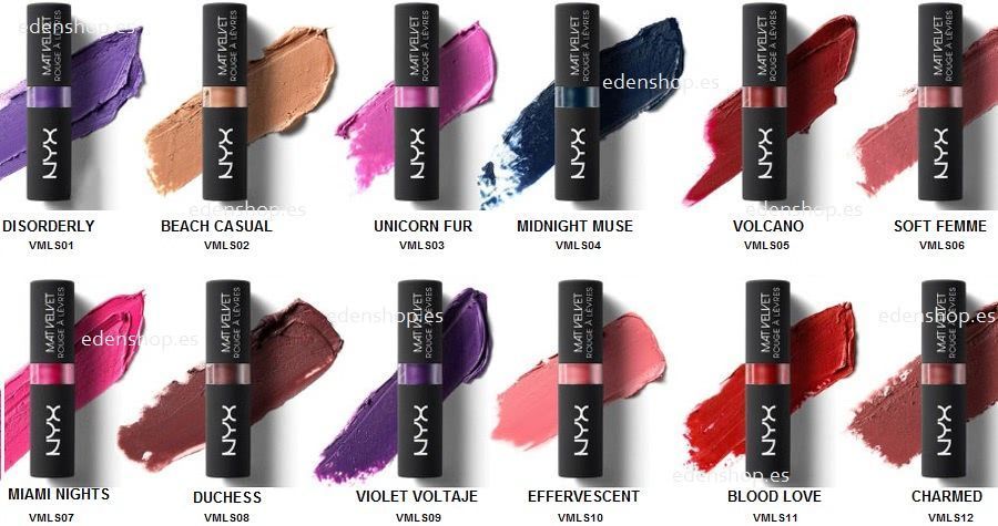 Barra labios NYx Velvet Matte Lipstick